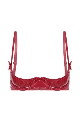 Lingerie Sexy Femme Coquine Hot Soutien-Gorge Érotique Exposé, Rouge, 3XL