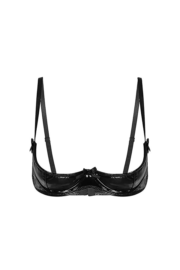 Lingerie Sexy Femme Coquine Hot Soutien-Gorge Érotique Exposé, Rouge, 3XL