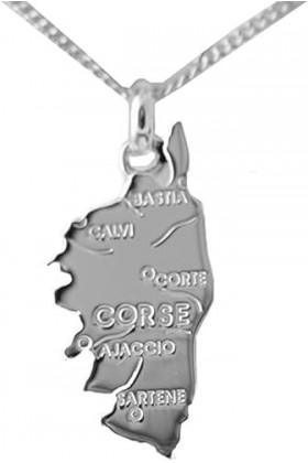 Pendentif en Argent 925/000 - Corse - Bijoux Femme Homme Mixte