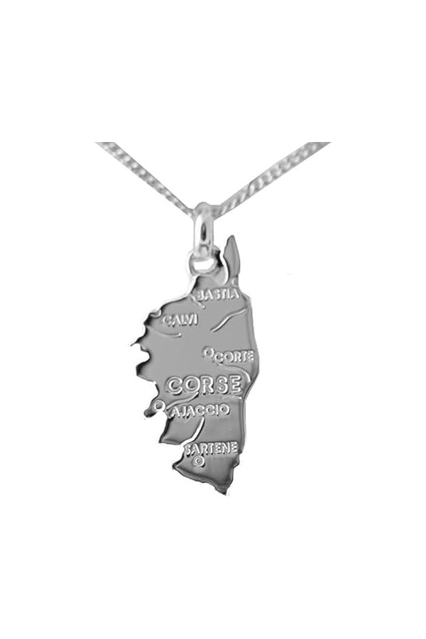 Pendentif en Argent 925/000 - Corse - Bijoux Femme Homme Mixte