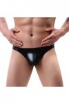 Billtop Sexy String Homme Cuir Taille Basse Confortable T-Back Thong Briefs,Lot de 5 Multicolores,XL