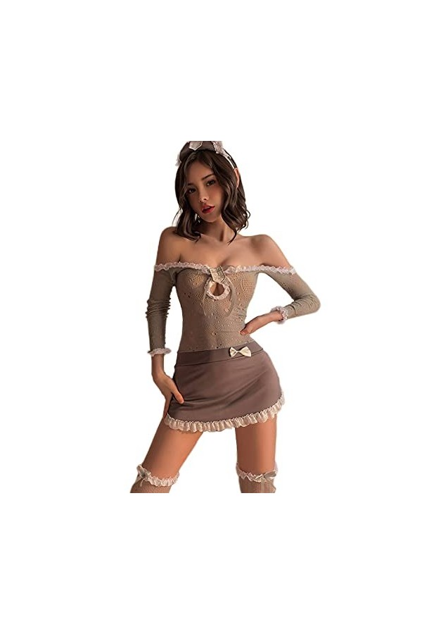 Pyjama sexy pour costumade - En maille creuse - Sous-vêtements japonais soubre 