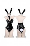 JasmyGirls Costume de lapin sexy pour femme - Lingerie coquin en cuir - Kawaii Anime - Jeu de rôle