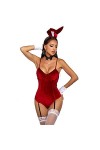 Kadila Ensemble de 6&nbsp;pièces de lingerie pour femme, uniforme au motif de lapin, sexy, costume de fête, festival Halloween, ro