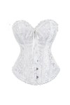 Niiyyjj Body Shapewear Lingerie Sexy Grande Taille Corset Plissé Dentelle Bordée Corsets Et Bustiers, café, Small