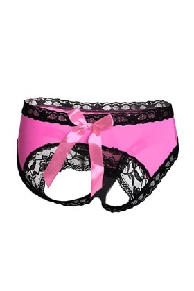 Générique sous-Vêtements Femme Pack Sexy Femmes Taille Basse séduisante Fesses Ouvertes Creux Respirant Sexy nœud sous-vêteme