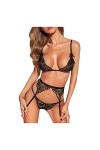 sous-vêtements Sexy pour Femmes, Robes, Lingerie Sexy sans Armatures, String, Ensemble de sous-vêtements Creux