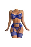 Ensemble de Lingerie en Maille for Femmes, Lingerie Sexy + Jarretelles + Culotte, Lingerie Sensuelle, Costume Sexuel Color :