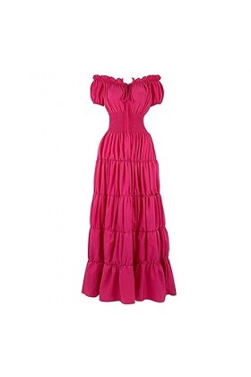 KBOPLEMQ Vêtements médiévaux pour femme - Robe victorienne de Renaissance - Robe longue à lacets - Robe vintage gothique - Ro