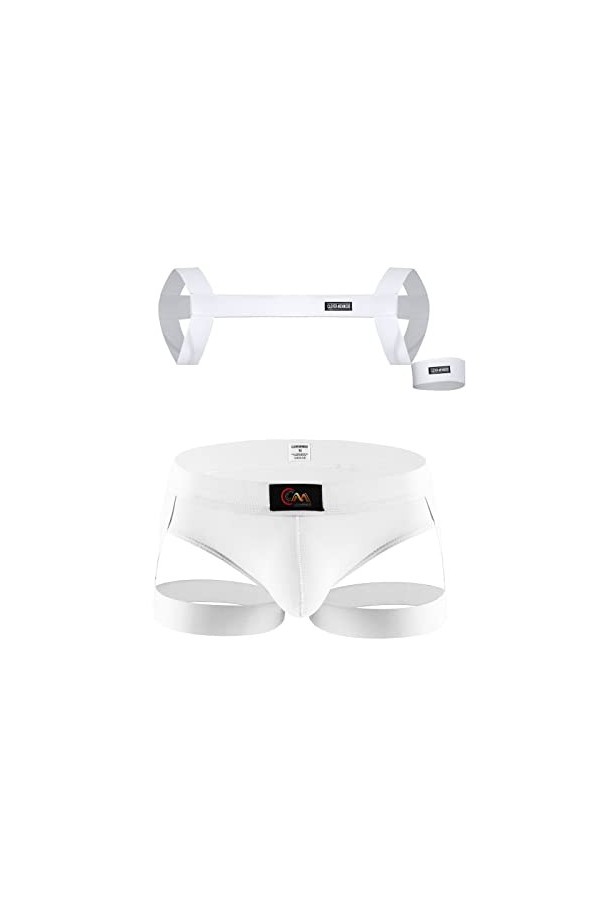 Sous-vêtements sexy pour homme, guêtres string, sangle de poitrine, bretelles dans le dos, ceinture en forme de cœur, collant