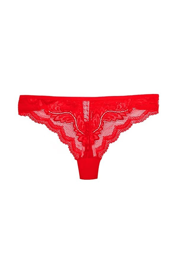 String Sexy En Dentelle For Femme Taille Basse Culotte Sexy 3 Pièces Color : C, Size : S 