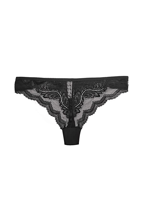 String Sexy En Dentelle For Femme Taille Basse Culotte Sexy 3 Pièces Color : C, Size : S 