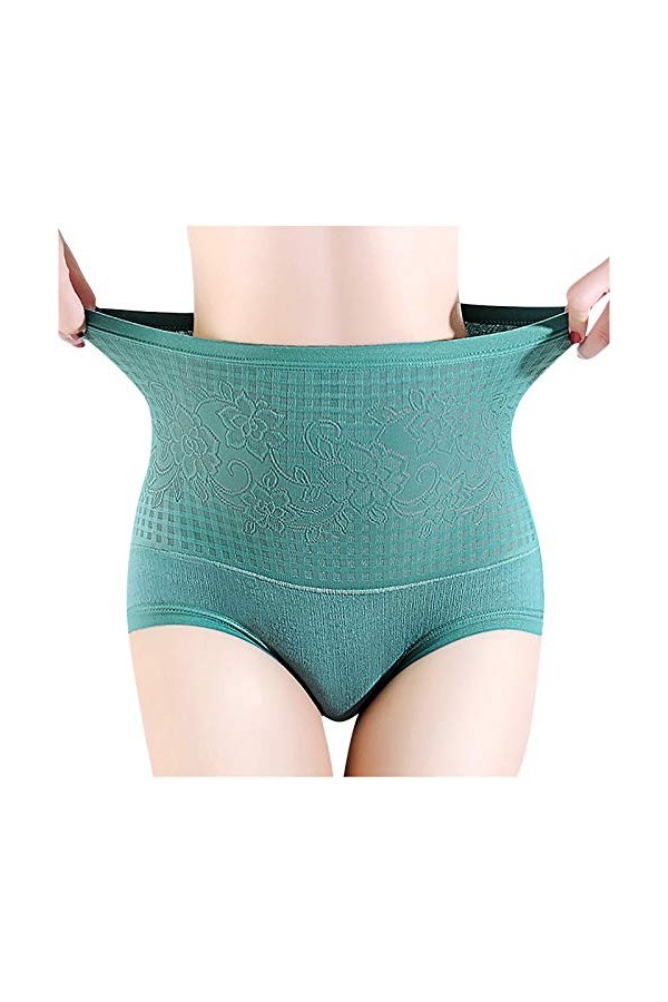 BKSCAYXS Sous-vêtements sexy pour femme - Doux - Taille haute - Culotte souple - Culotte extensible - Culotte érotique en den