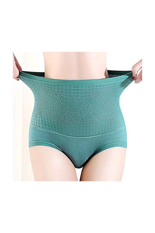 BKSCAYXS Sous-vêtements sexy pour femme - Doux - Taille haute - Culotte souple - Culotte extensible - Culotte érotique en den