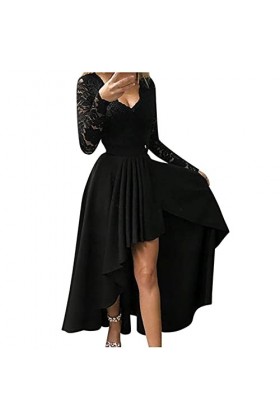 FGUUTYM Robe pour invités de mariage - Robe sexy - Rouge - Mini robe pour femme, Noir , XL