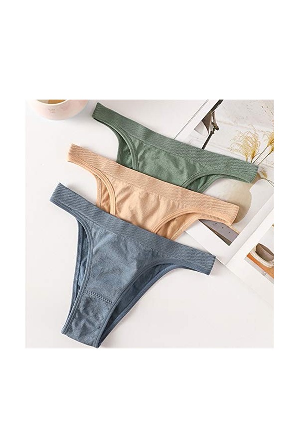 Culotte De Hipster Confortable Femmes Strings Sexy G- String Femme Sous- potes Coton Coton Culottes Culottes Sous- vêtements 