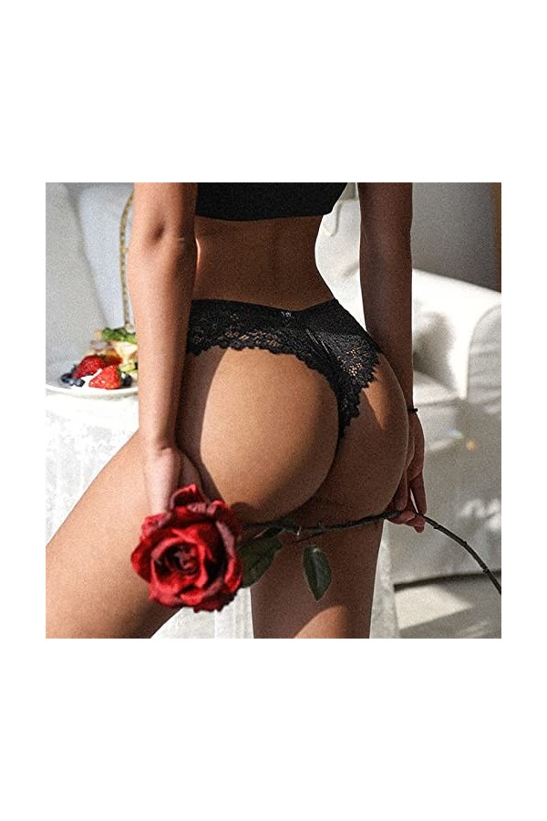 MULANY Femme Slips Rencontrez Les Femmes Sexy Dentelle Lingerie Tentation Taille Basse Culotte Broderie String Transparent év