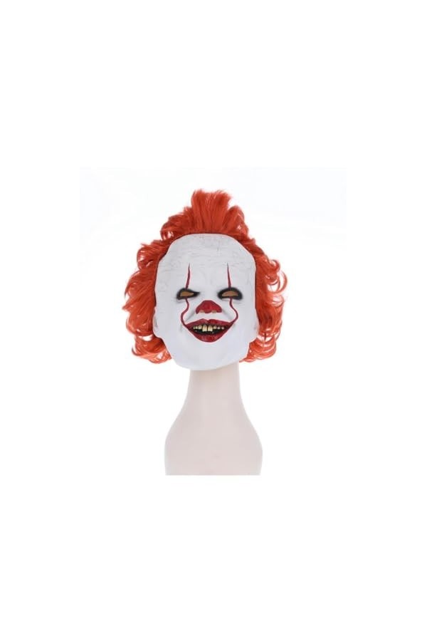 Smiffys 81028 Chapter Two, Masque Pennywise Homme, Blanc et Rouge, Taille Unique