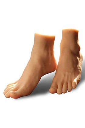 summerr Silicone modèle de Pied, Jouet de Pied de Taille réelle de bébé - Modèle de Pied de Fille - Modèle dart de Culture d