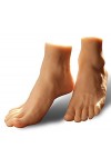 summerr Silicone modèle de Pied, Jouet de Pied de Taille réelle de bébé - Modèle de Pied de Fille - Modèle dart de Culture d