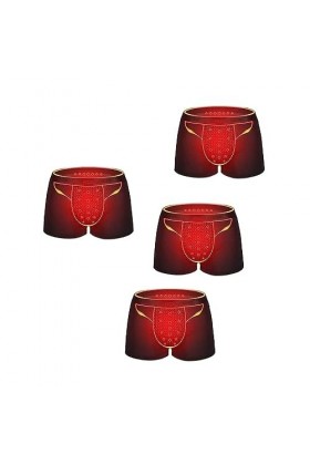 MECKOZ Caleçon Respirant de Thérapie Magnétique pour Hommes Tomalin Enlargement Modal Underwear Comfort Health Care Inner Pan