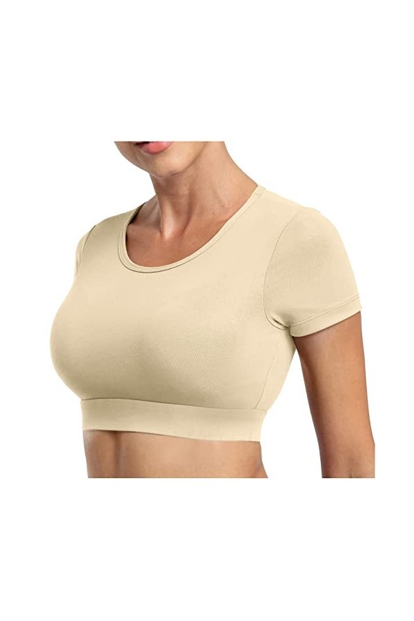 Soutien-Gorge de Sport pour Femme, Soutien-Gorge de Sport rembourré à Bretelles Sexy avec Dos croisé Soutien-Gorge de Yoga po