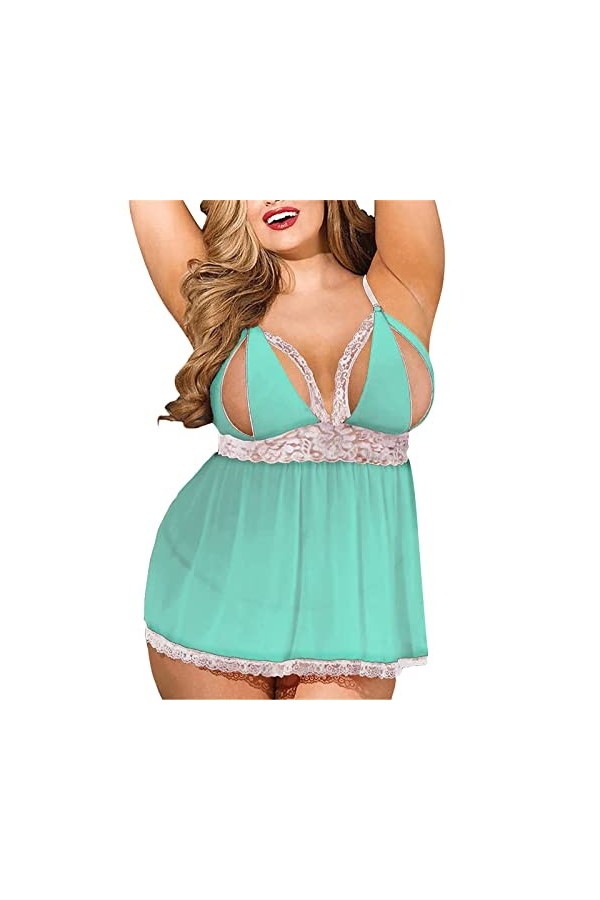 Zshosam Ensemble de lingerie érotique pour femme Sexy Sexy Licol Dentelle Femmes Sexy Sous-vêtements Sexy Mode Plus Taille De