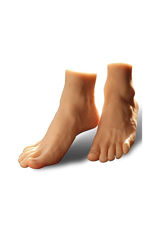 summerr Silicone modèle de Pied, Jouet de Pied de Taille réelle de bébé - Modèle de Pied de Fille - Modèle dart de Culture d