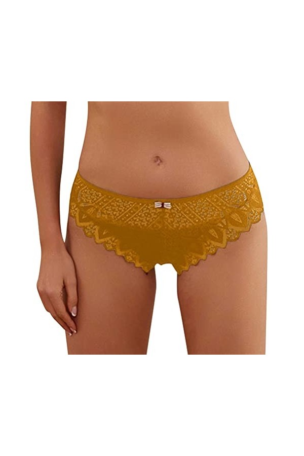 ORANDESIGNE C Noir Culotte sous-Vetements Culotte Hipster Culotte Sexy Culotte en Dentelle pour Femmculottes pour Femmes Croc