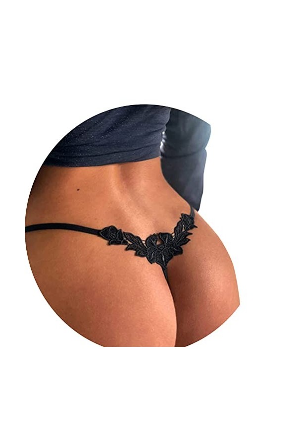 ORANDESIGNE C Noir Culotte sous-Vetements Culotte Hipster Culotte Sexy Culotte en Dentelle pour Femmculottes pour Femmes Croc