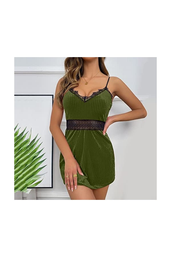 HELLORSOON Femme Body Lingerie Lace Élégant Féminin Ensemble Corset et Culotte Fishnet Résille Hypnotique Culotte Dentelle St