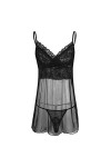 Sexy Hommes Lingerie Maille Transparente Dentelle Florale Sissy Poche Crossdress Culotte G-String vêtements de Nuit Ensemble 