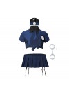 DZQQ Costumes érotiques Costumes Jlay Play Uniforme Naughty Underwear Set Porno Sexy Lingerie Women Police Cosplay