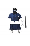 DZQQ Costumes érotiques Costumes Jlay Play Uniforme Naughty Underwear Set Porno Sexy Lingerie Women Police Cosplay