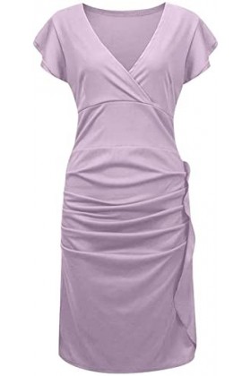 Robe Femme Femme Sexy Sexy Sheer Manches Longues Mock Turtlameneck Mini Mini Robe Slit Sequin Club Robe Color : Wine, Size :