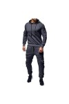 Vexiangni Western Helden Sweat-shirt à capuche avec fermeture éclair pour homme - Survêtement de sport Heeren, Camouflage, M