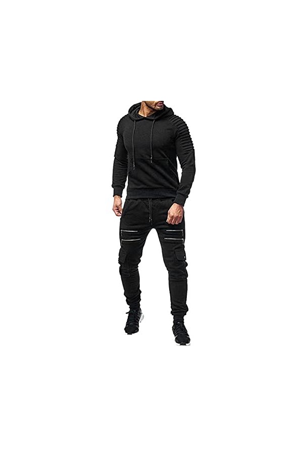 Vexiangni Western Helden Sweat-shirt à capuche avec fermeture éclair pour homme - Survêtement de sport Heeren, Camouflage, M