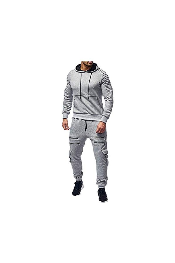 Vexiangni Western Helden Sweat-shirt à capuche avec fermeture éclair pour homme - Survêtement de sport Heeren, Camouflage, M
