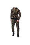Vexiangni Western Helden Sweat-shirt à capuche avec fermeture éclair pour homme - Survêtement de sport Heeren, Camouflage, M
