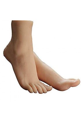 WRQ Foot Fetishes,1 Paire Foot Toy-Silicone Mannequin Fétichisme des Pieds- 36A Fille Modèle De Pied Cheville Hobby Pied Cult