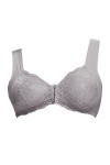 JEShifangjiusu Femmes sans Couture Dentelle Soutien - Gorge Avant Hanches Avant Fermoir sans Fil Couverture ComplèTe Dentelle