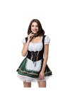 YuanJuli - Robe allemande pour lOktoberfest - Costume dHalloween - Costume de sculpture pour femme - Costume de la fête de 