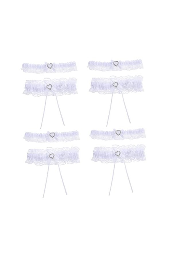 HONMEET Garderie 2 Ensembles Anneau De Jambe Jarretière Ensemble Ensembles De Mariage Jarretière De Mariage Anneau De Jambe e