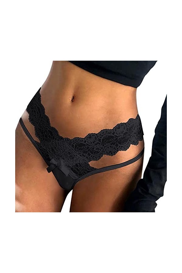 Générique String Sexy Culotte Ouverte Broderie G-String Culottes Culotte Lumière Pas Cher Grande Sexy String Fendu Lingerie F