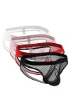 LRWEY Boxer Respirant Mesh Hommes Sexy sous-vêtements 4PC Briefs sous-vêtements pour Sexy Multicolor, XL 