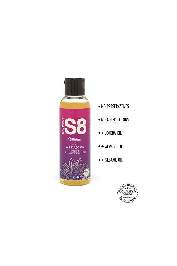 Stimul8 97415569125 Huile de Massage 125 ml