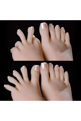 WRQ Foot Fetishes,Foot Toy-Silicone Mannequin Fétichisme des Pieds- 36A Fille Modèle De Pied Cheville Hobby Pied Culture Modè