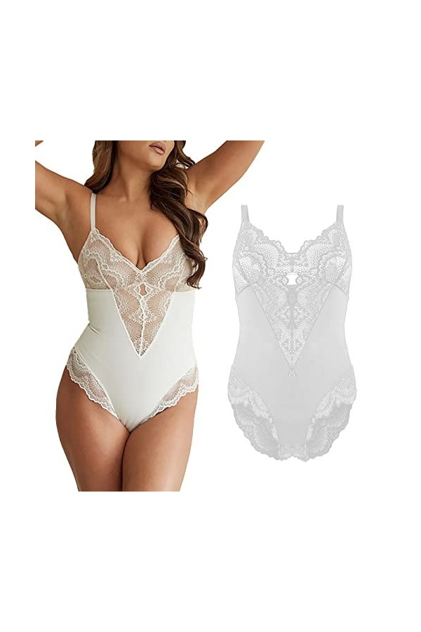 Fulidngzg Body sexy pour femme - Noir - Lingerie sexy - Lingerie sexy - Lingerie sexy - Nuisette élégante - Babydoll - Grande