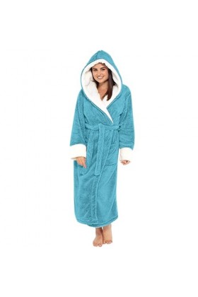 CreoQIJI Porte-jarretelles et porte-jarretelles pour femme Automne Hiver Couleur assortie Isolation en peluche avec bonnet et