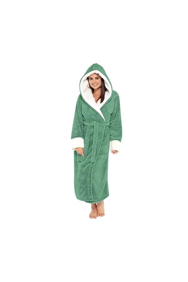 CreoQIJI Porte-jarretelles et porte-jarretelles pour femme Automne Hiver Couleur assortie Isolation en peluche avec bonnet et